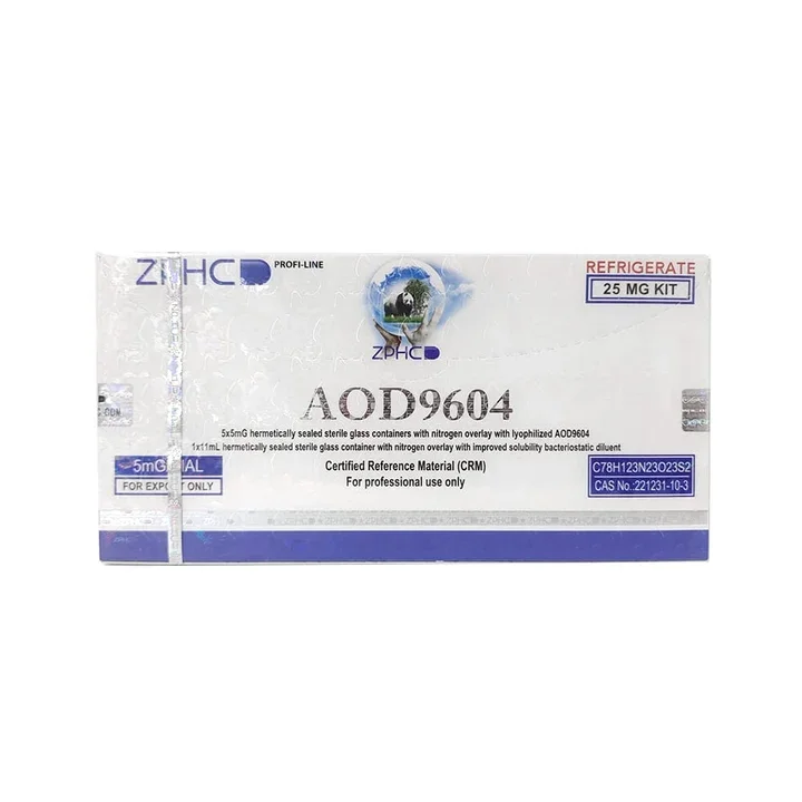 AOD 9604 25mg Kit (5 Vials x 5mg) - ZPHC original in Egypt - اي او دي 9604 كيت 25 مجم (5 فايال × 5 مجم) - ZPHC أصلي في مصر