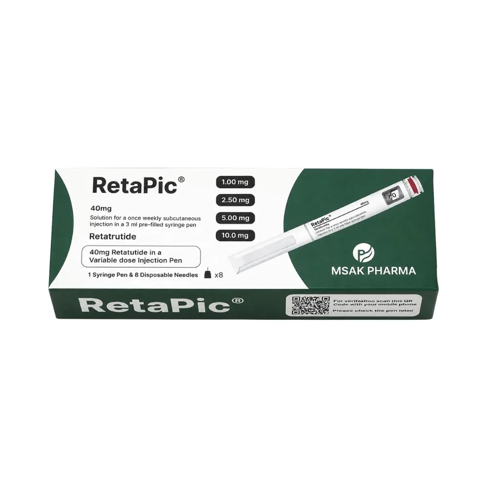 بيبتيد RetaPic 40mg (Retatrutide) Syringe Pen - MSAK Pharma - ريتابيك 40 مجم (ريتاتروتايد) قلم حقن - MSAK Pharma Peptide Egypt