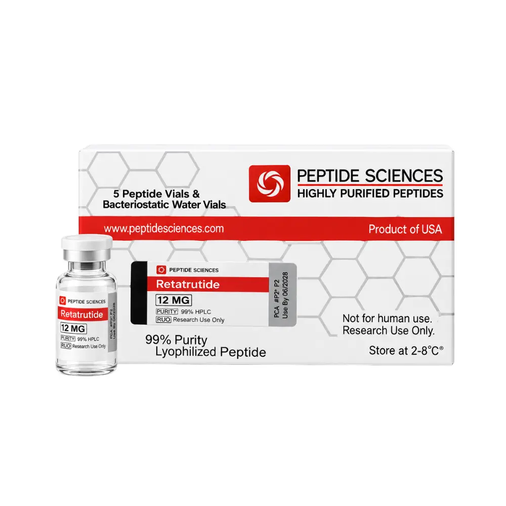 بيبتيد Retatrutide 60 mg Kit - Peptide Sciences - ريتاتروتايد 60 مجم كيت - Peptide Sciences Peptide Egypt
