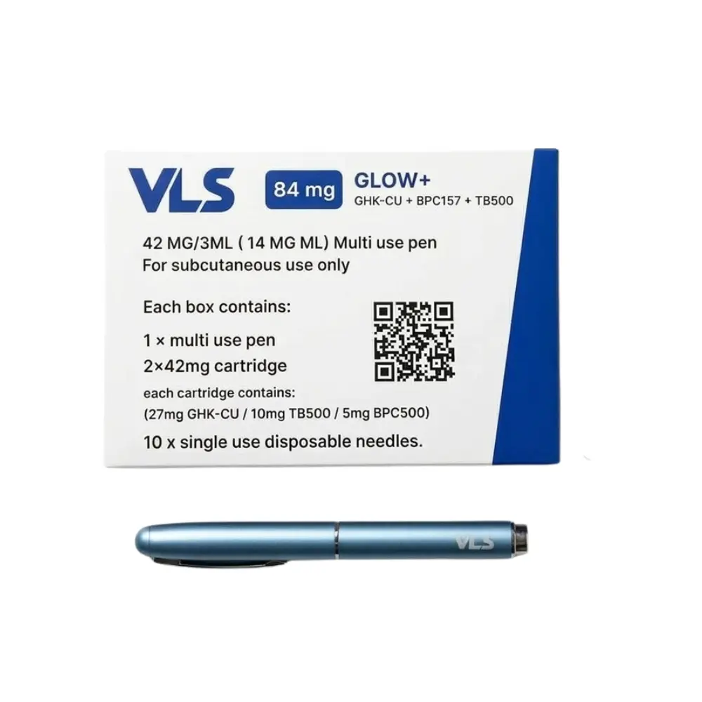 بيبتيد VLS GLOW 84 mg (GHK-Cu + BPC-157 + TB-500) - ببتيد في ال إس جلو 84 مجم (ميكس النضارة والاستشفاء) Peptide Egypt