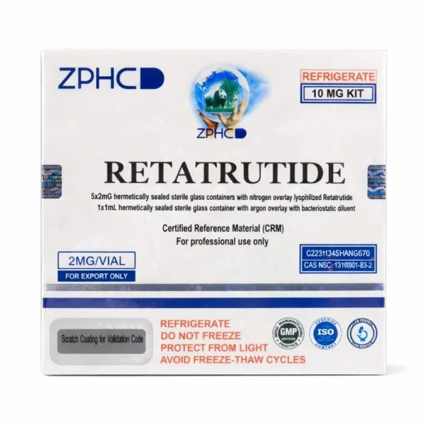 بيبتيد ZPHC Retatrutide 10 mg - ريتاتروتايد ZPHC تركيز 10 مجم (5 فيال) Peptide Egypt