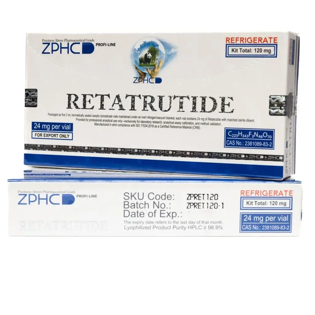 بيبتيد ZPHC Retatrutide 120 mg - ريتاتروتايد ZPHC تركيز 120 مجم (5 فيال) Peptide Egypt